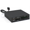устройство для чтения карт памяти CardReader внутренний 3.5'' 5bites CR1001 all-in-one, SDHC, USB2.0 порт, внутр., черный
