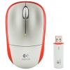 мышка для ноутбука Logitech Wireless Mouse M205 Silver-Orange USB