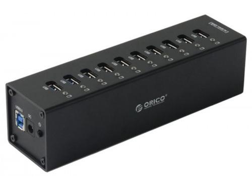 Купить USB-концентратор <b>Orico</b> 10-Port <b>USB3</b>.0 HUB, черный по ...