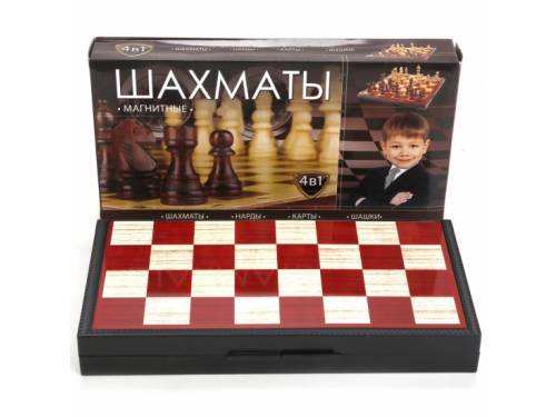 Купить <b>настольную игру Играем вместе</b> 4-в-1 (шахматы, шашки ...